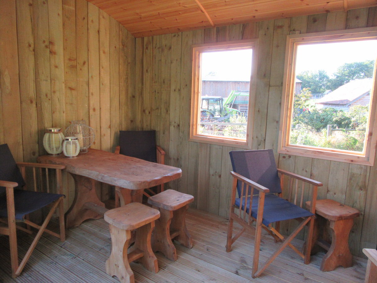 Dining hut - peek inside